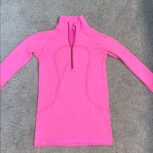 Pink lululemon half zip